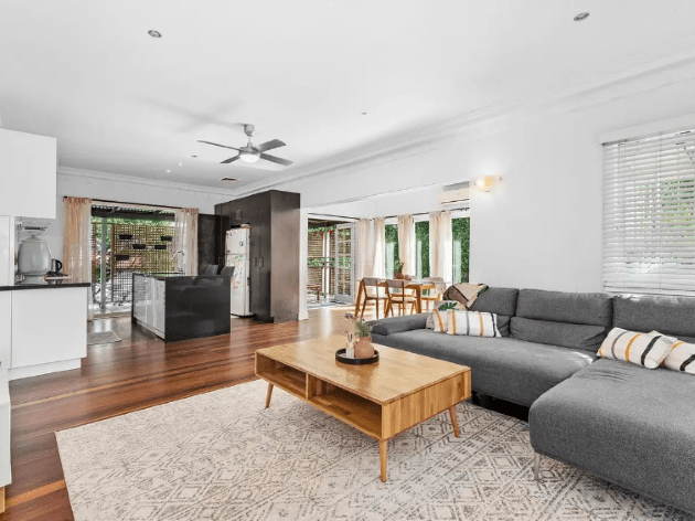 The rugby player renovated home in Brisbane